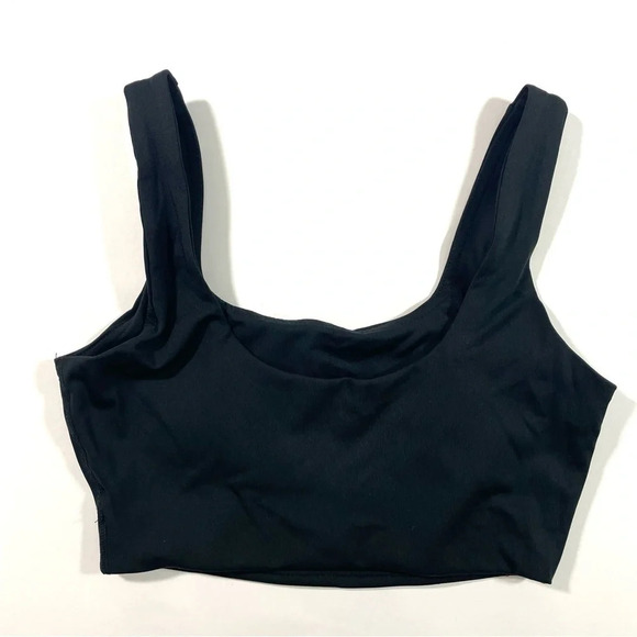 NWOT Madewell MWL Flex Square Neck Sports Bra Black ND875 - Picture 5 of 8